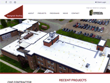 Tablet Screenshot of designedroofing.com